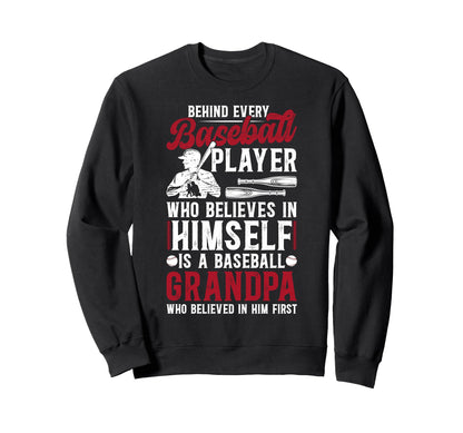Baseball Grandpa Proud Grandpa Sweatshirt - Streetwear Style Men Women - T-Shirt, Sweatshirt, Hoodie