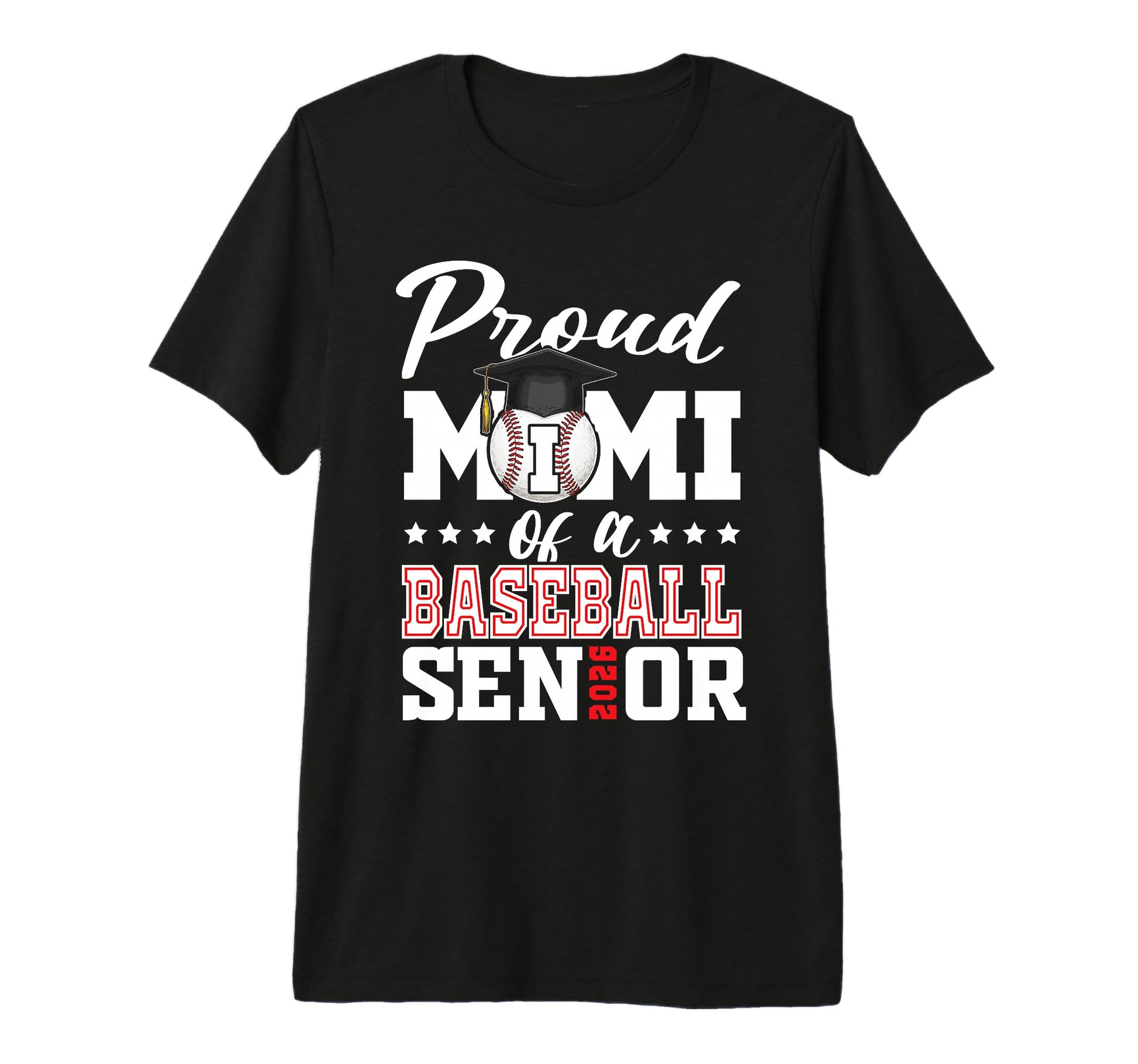 Proud Mimi Baseball Senior 2026 T-Shirt - Graphic Print for Adults - T-Shirt, Sweatshirt, Hoodie