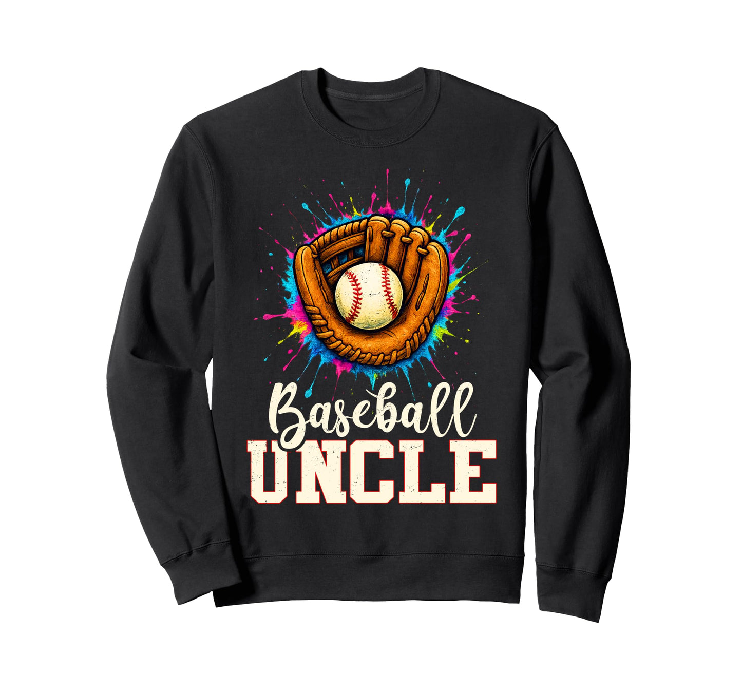 Baseball Uncle Baseball Player Sweatshirt - Aesthetic Graphic for Adults - T-Shirt, Sweatshirt, Hoodie