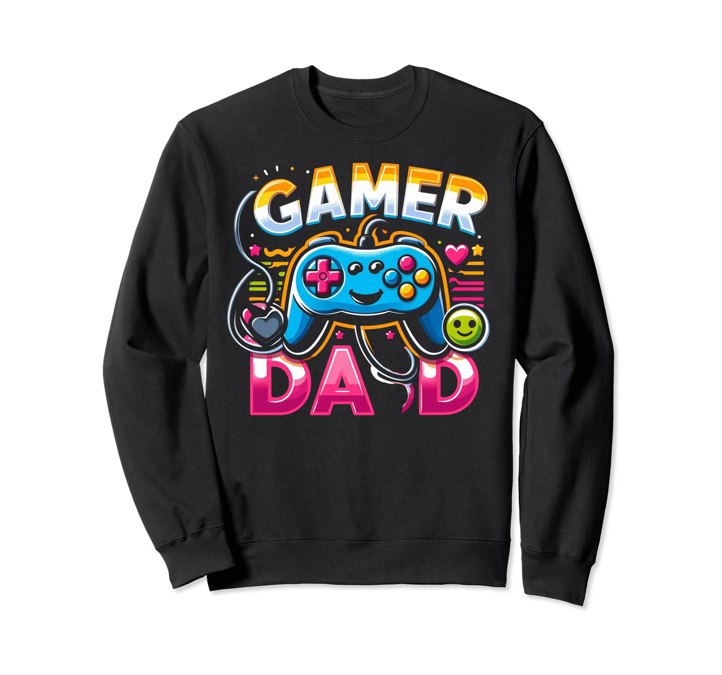 Gamer Dad Game Controller Gaming Sweatshirt - Streetwear Style Unisex - T-Shirt, Sweatshirt, Hoodie
