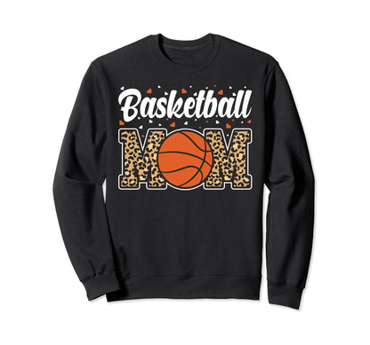 Basketball Mom Mom Game Day Outfit Sweatshirt - Graphic Print Unisex - T-Shirt, Sweatshirt, Hoodie