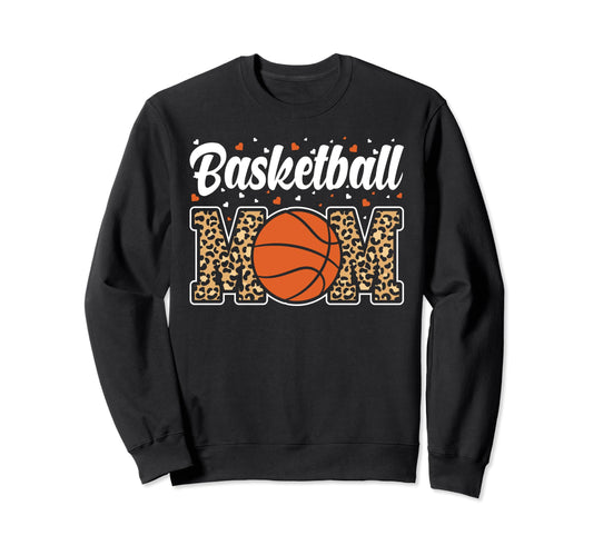 Basketball Mom Mom Game Day Outfit Sweatshirt - Graphic Print Unisex - T-Shirt, Sweatshirt, Hoodie