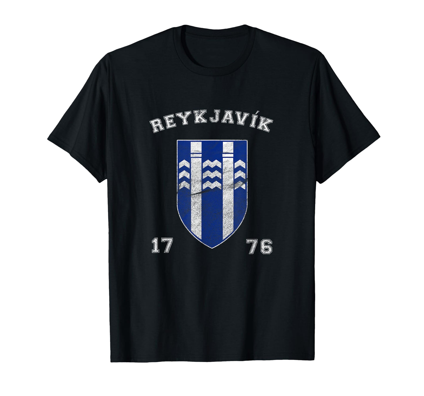 Varsity Shield Reykjavik Iceland T-Shirt - Novelty Apparel Unisex - T-Shirt, Sweatshirt, Hoodie