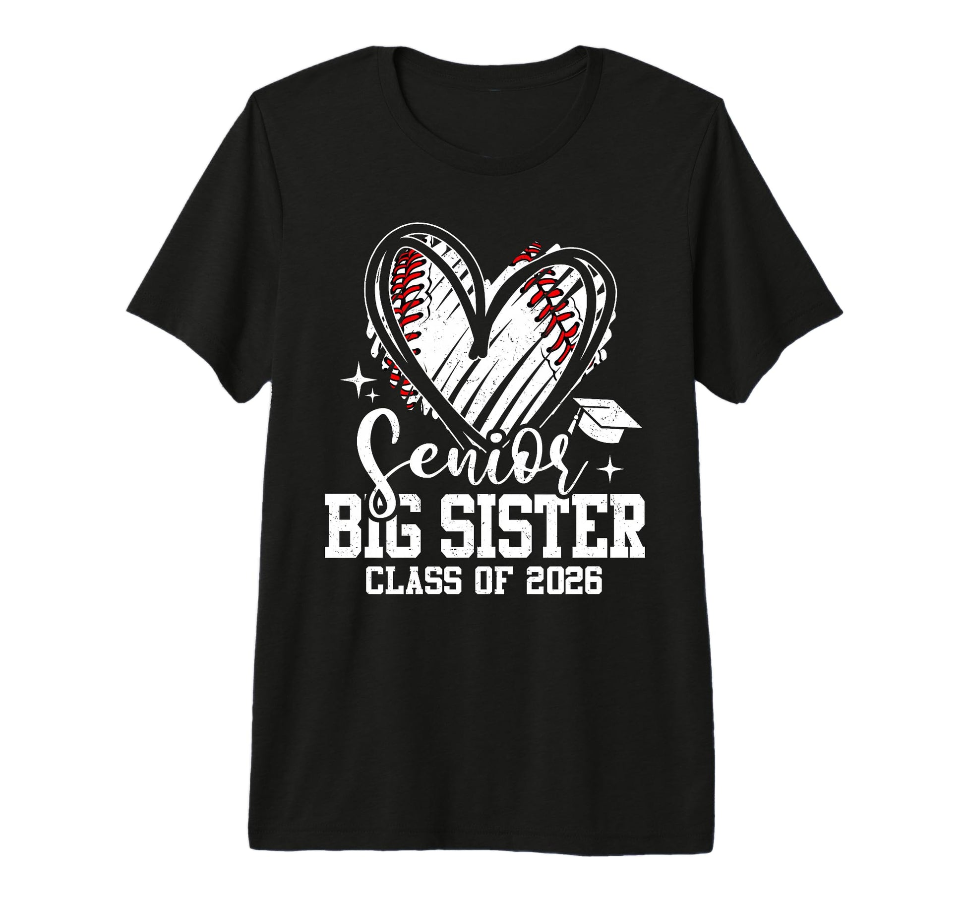 Senior Big Sister Class 2026 Baseball T-Shirt - Unique Graphic Men Women - T-Shirt, Sweatshirt, Hoodie