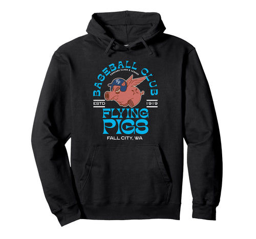 Fall City Flying Pigs Minor League Hoodie - Aesthetic Graphic for Adults - T-Shirt, Sweatshirt, Hoodie