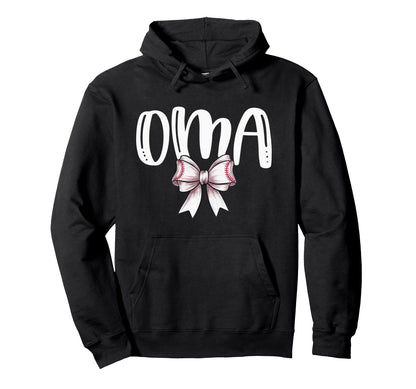 Coquette Baseball Oma Spirit Hoodie - Minimalist Print Men Women - T-Shirt, Sweatshirt, Hoodie
