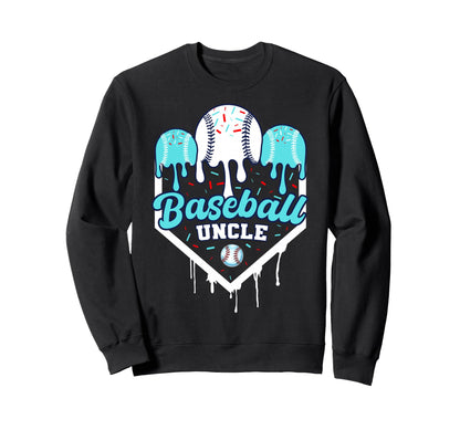 Baseball Drip Uncle Ice Cram Home Sweatshirt - Custom Art Print Men Women - T-Shirt, Sweatshirt, Hoodie