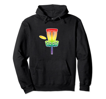 Disc Golf Basket Lgbtq Rainbow Gay Hoodie - Streetwear Style Men Women - T-Shirt, Sweatshirt, Hoodie