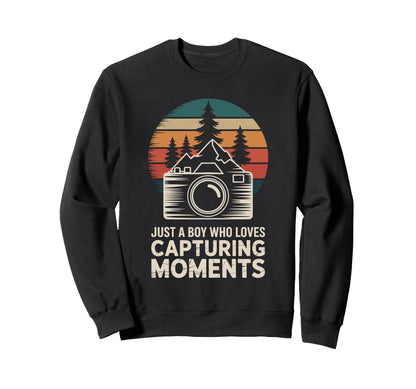 Photographer Camera Photography Sweatshirt - Minimalist Print Unisex - T-Shirt, Sweatshirt, Hoodie