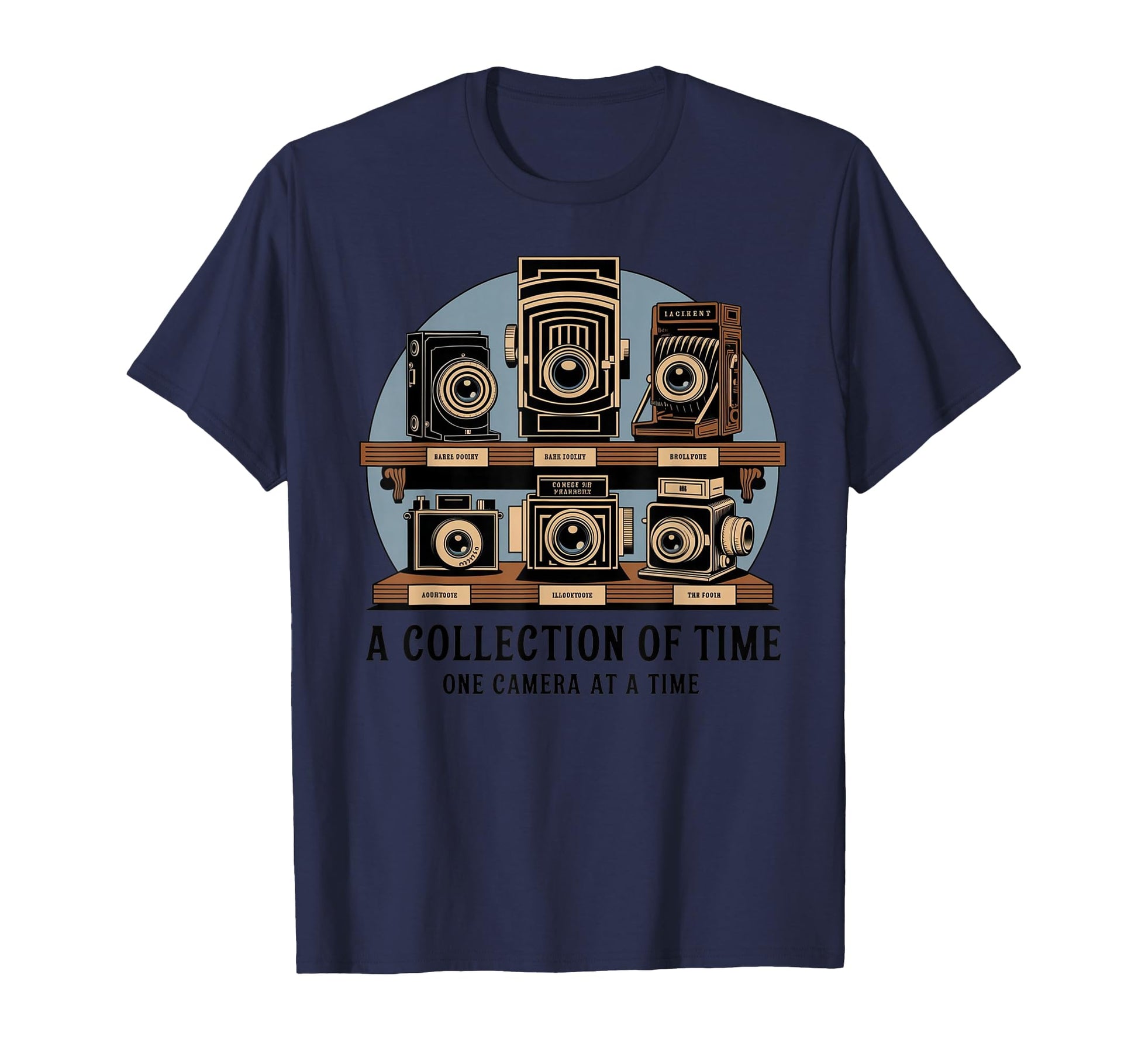 Camera Display Collector Memory Line T-Shirt - Custom Art Print Unisex - T-Shirt, Sweatshirt, Hoodie