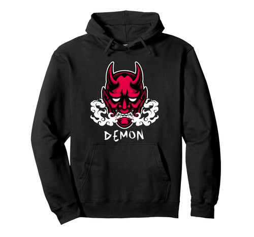 Hannya Oni Demon Japan Aesthetic Hoodie - Aesthetic Graphic for Adults - T-Shirt, Sweatshirt, Hoodie