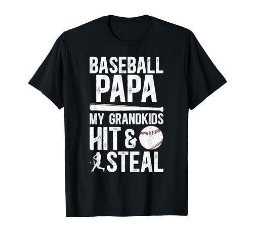 Baseball Papa Funny Grandpa Papa T-Shirt - Novelty Apparel Men Women - T-Shirt, Sweatshirt, Hoodie