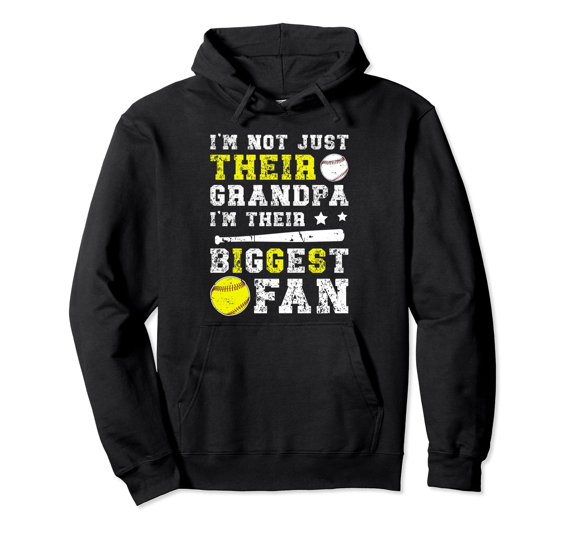 Their Biggest Fan Baseball Softball Hoodie - Novelty Apparel Unisex - T-Shirt, Sweatshirt, Hoodie