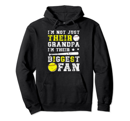 Their Biggest Fan Baseball Softball Hoodie - Novelty Apparel Unisex - T-Shirt, Sweatshirt, Hoodie