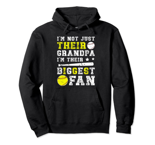 Their Biggest Fan Baseball Softball Hoodie - Novelty Apparel Unisex - T-Shirt, Sweatshirt, Hoodie