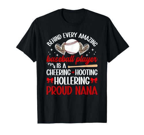 Proud Nana Baseball Player Nana T-Shirt - Trendy Graphic for Adults - T-Shirt, Sweatshirt, Hoodie