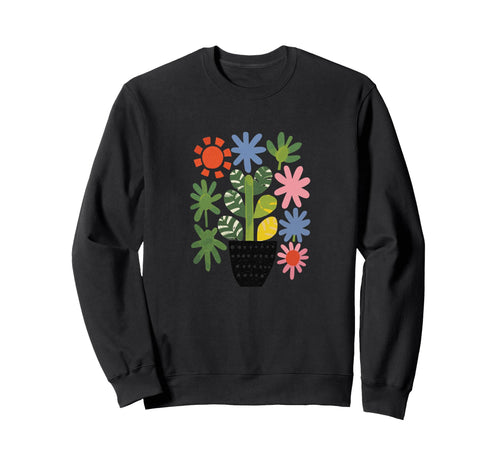 Modern Boho Colorful Floral Sweatshirt - Fun Novelty Design Unisex - T-Shirt, Sweatshirt, Hoodie