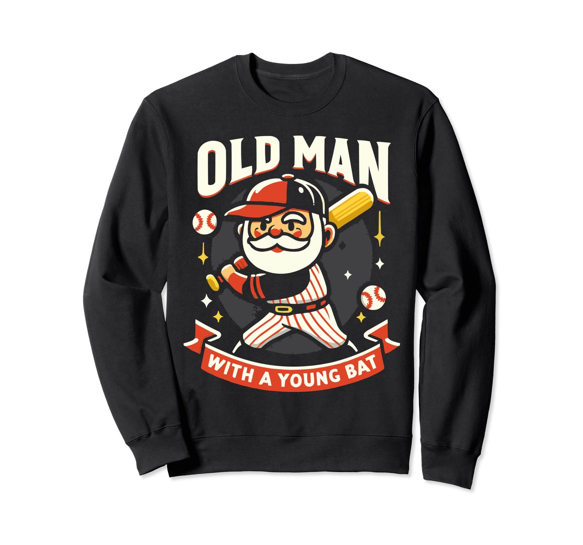 Baseball Grandpa Grandfather Gramps Sweatshirt - Graphic Print Unisex - T-Shirt, Sweatshirt, Hoodie
