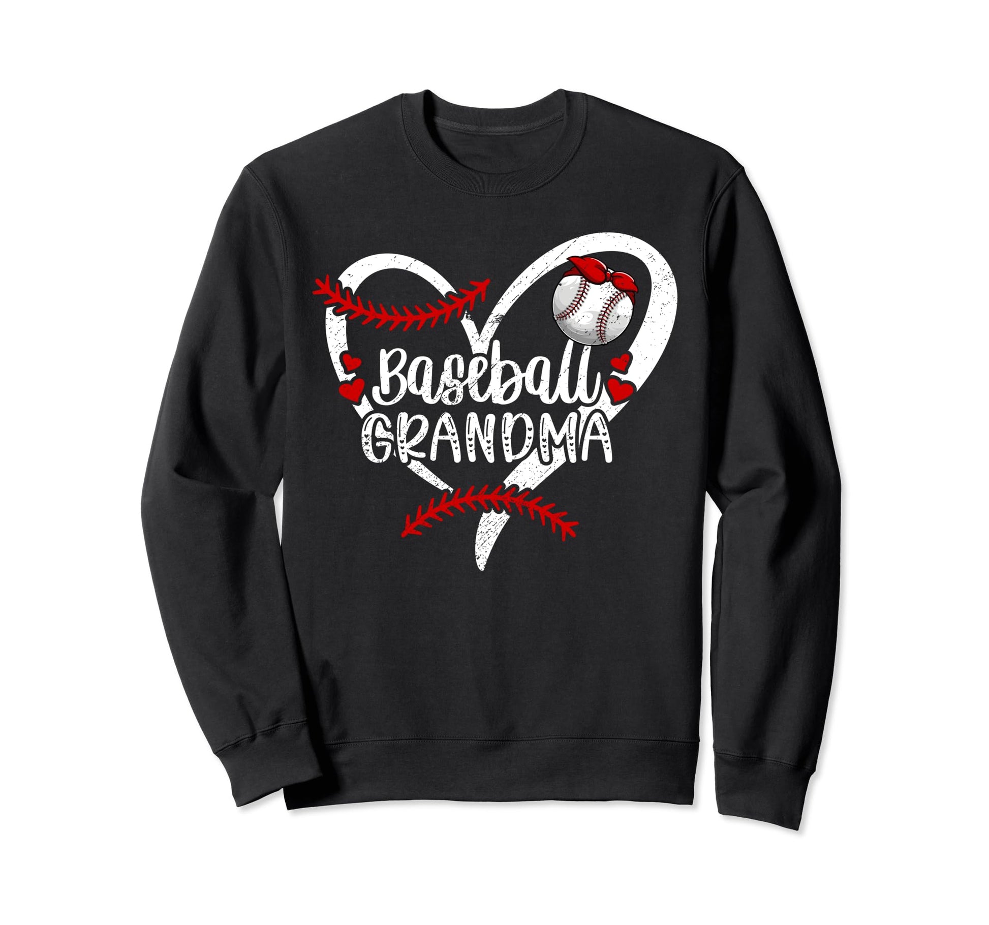 Baseball Grandma Heart Grandma Sweatshirt - Streetwear Style Unisex - T-Shirt, Sweatshirt, Hoodie
