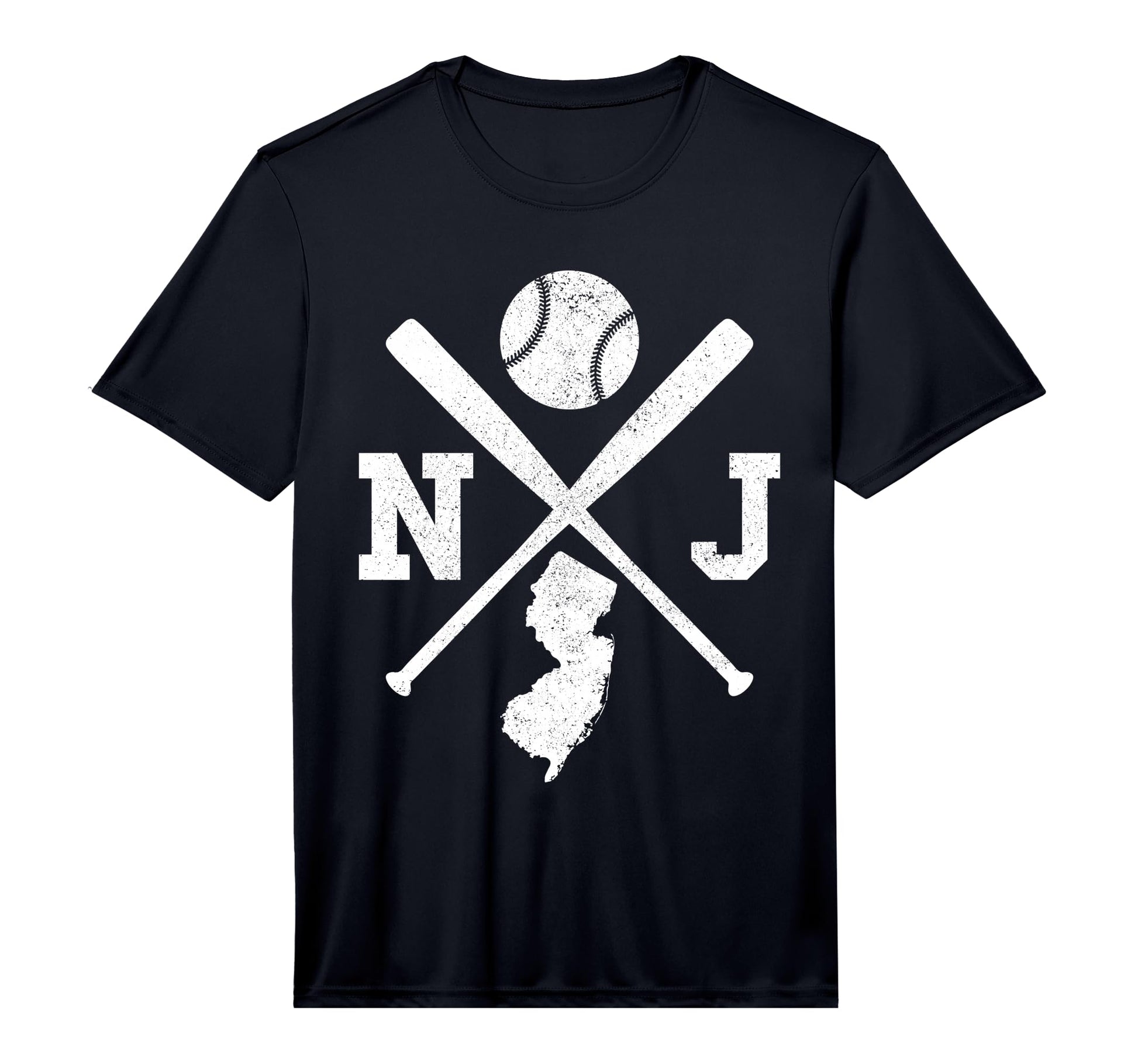 Mens Nj Usa State Baseball Player New T-Shirt - Custom Art Print Men Women - T-Shirt, Sweatshirt, Hoodie