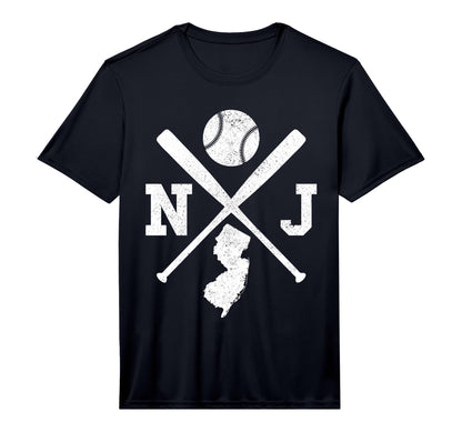 Mens Nj Usa State Baseball Player New T-Shirt - Custom Art Print Men Women - T-Shirt, Sweatshirt, Hoodie