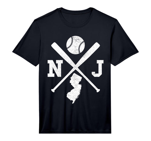 Mens Nj Usa State Baseball Player New T-Shirt - Custom Art Print Men Women - T-Shirt, Sweatshirt, Hoodie