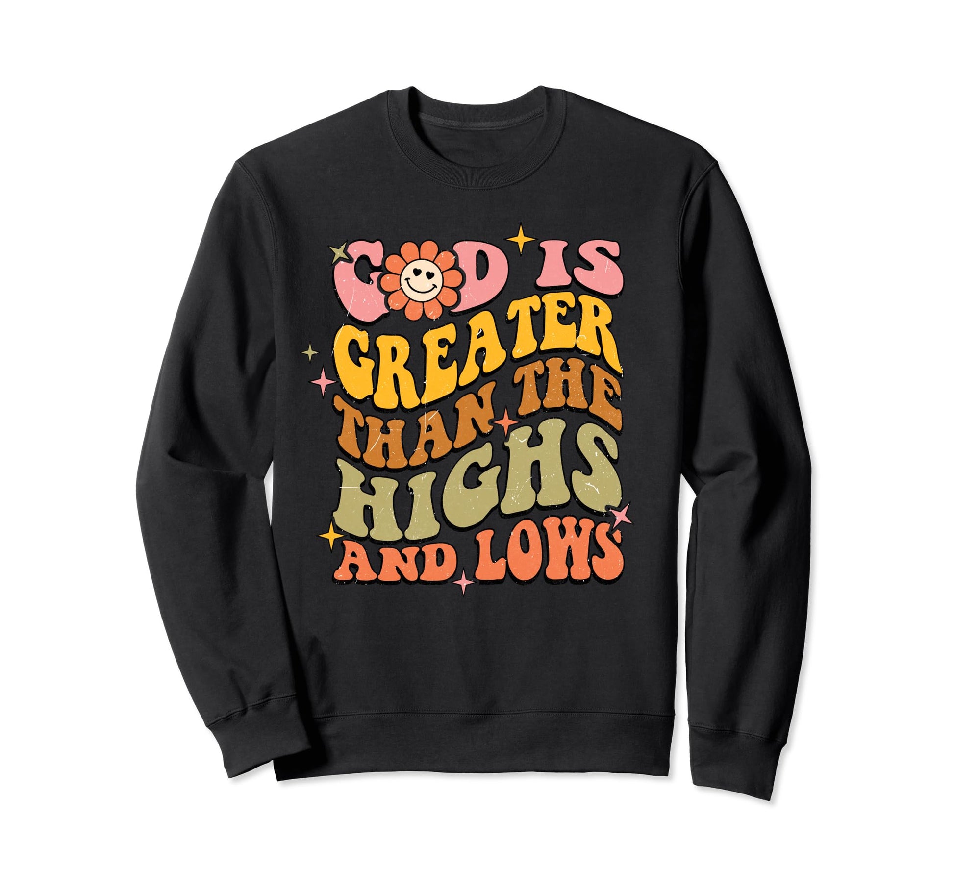 Boho God Is Good Religious Jesus Sweatshirt - Minimalist Print Unisex - T-Shirt, Sweatshirt, Hoodie