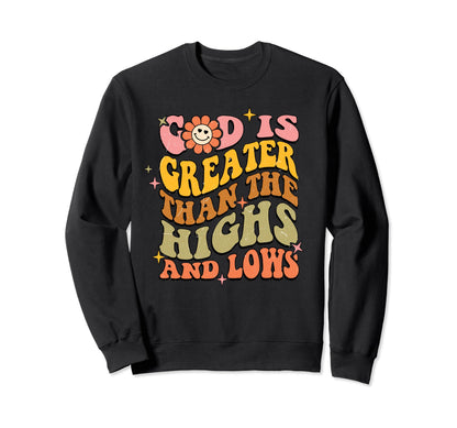 Boho God Is Good Religious Jesus Sweatshirt - Minimalist Print Unisex - T-Shirt, Sweatshirt, Hoodie