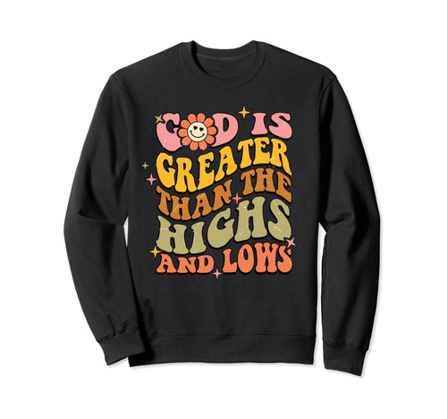 Boho God Is Good Religious Jesus Sweatshirt - Minimalist Print Unisex - T-Shirt, Sweatshirt, Hoodie