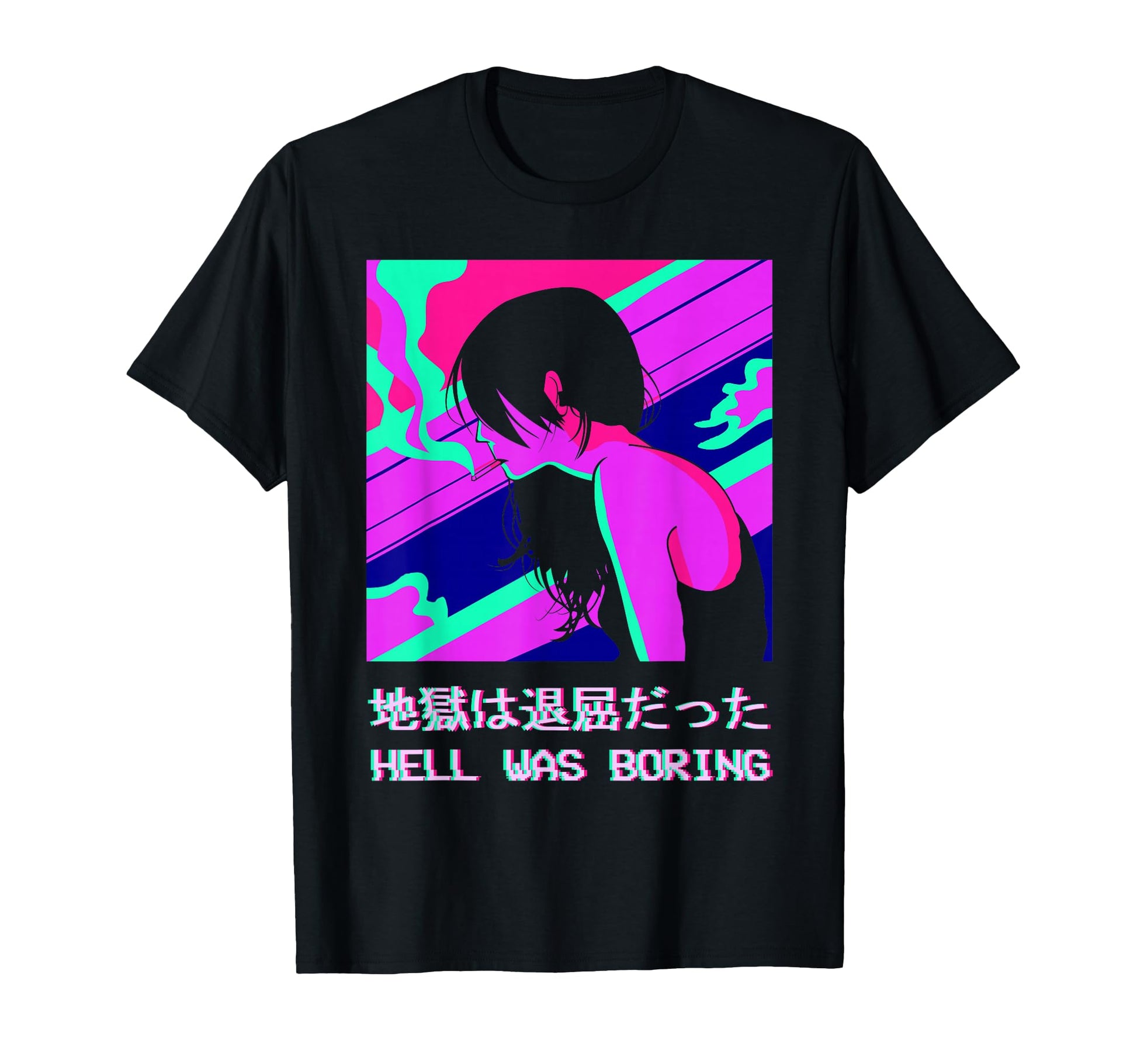 Hell Was Boring Lofi Anime Japanese T-Shirt - Novelty Apparel Men Women - T-Shirt, Sweatshirt, Hoodie