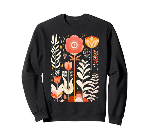 Wildflower Flower Floral Wild Boho Sweatshirt - Minimalist Print Unisex - T-Shirt, Sweatshirt, Hoodie