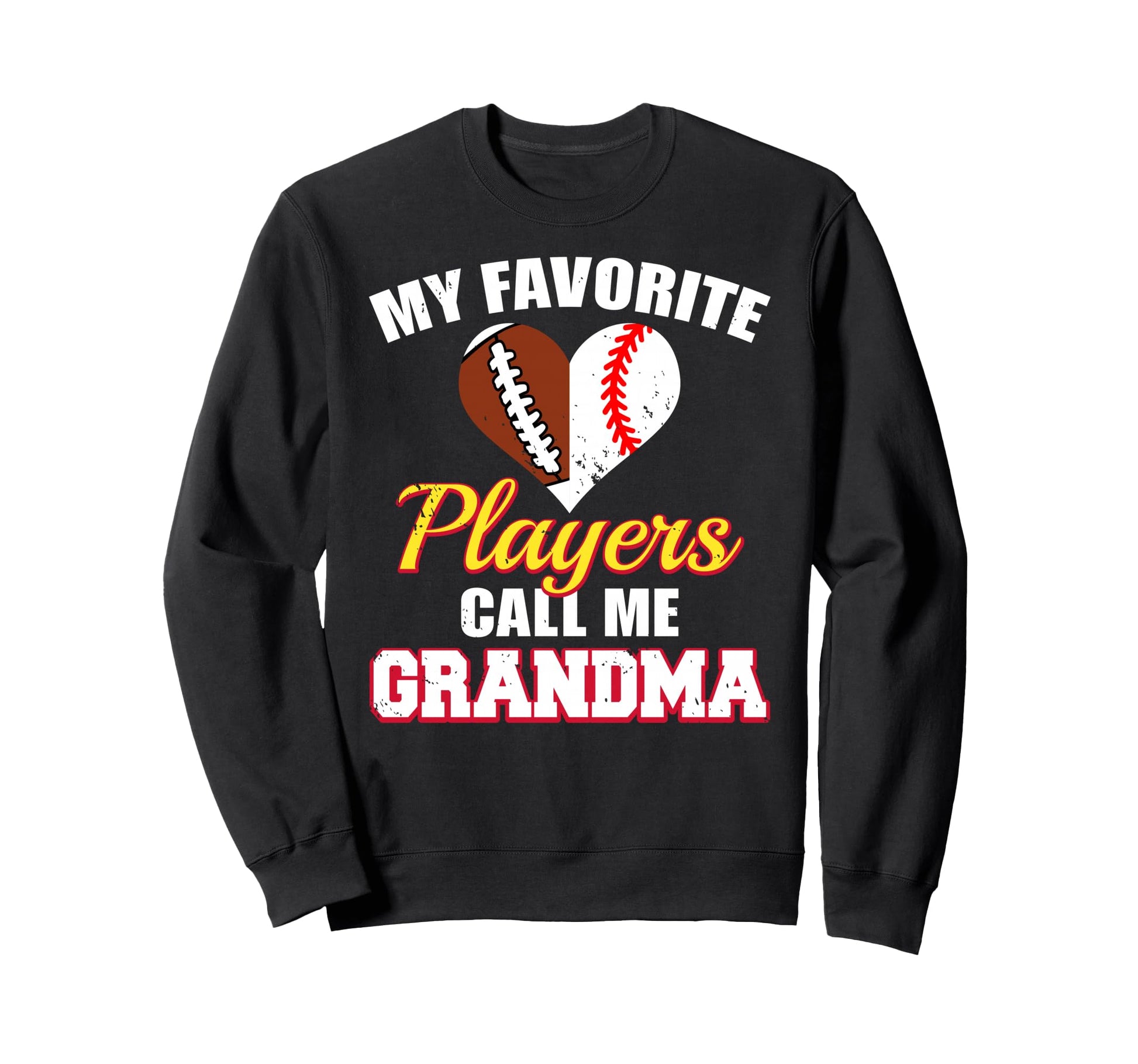 My Favorite Football Baseball Sweatshirt - Casual Everyday Wear for Adults - T-Shirt, Sweatshirt, Hoodie