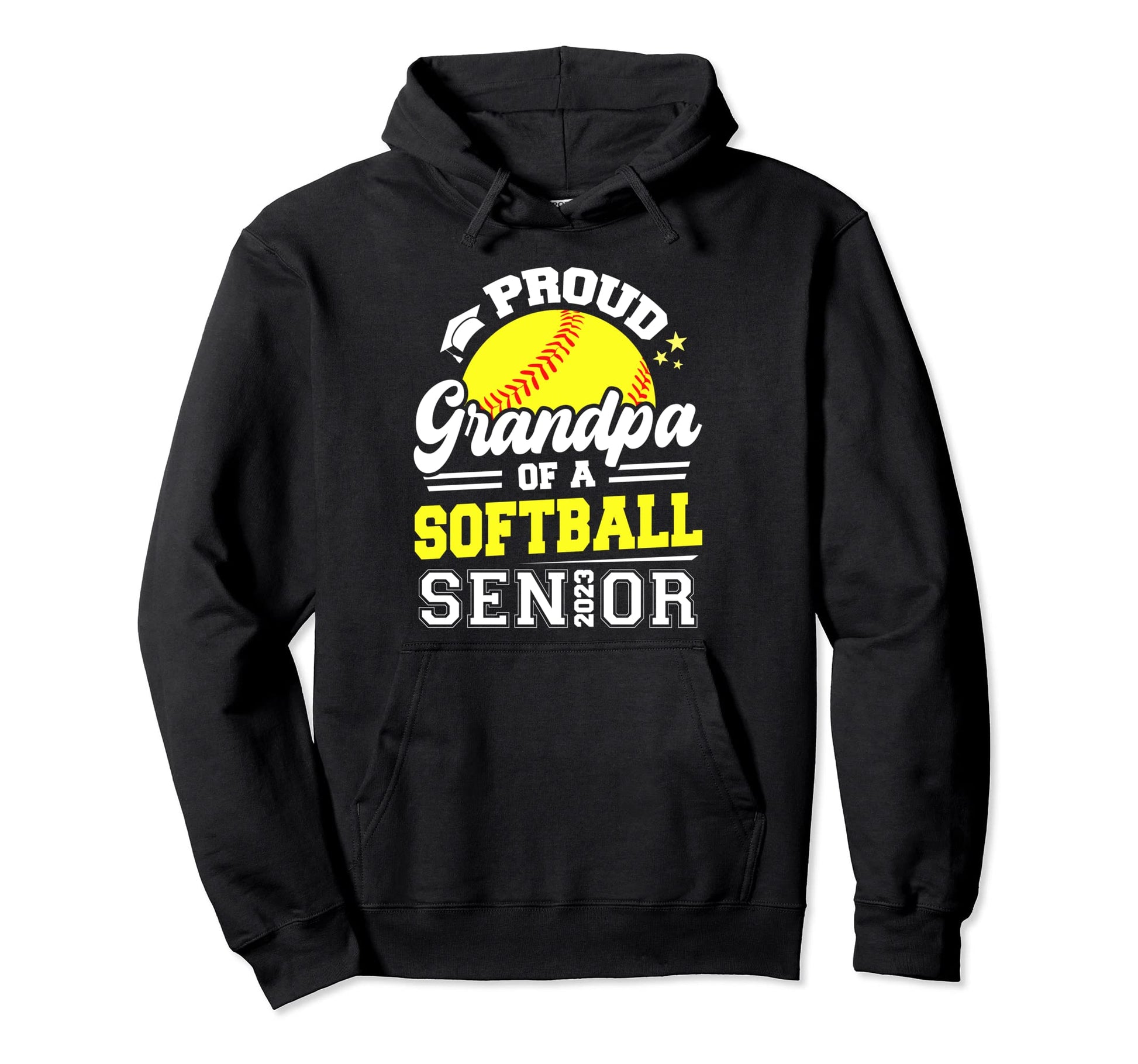 Proud Grandpa 2023 Senior Graduate Hoodie - Custom Art Print Unisex - T-Shirt, Sweatshirt, Hoodie