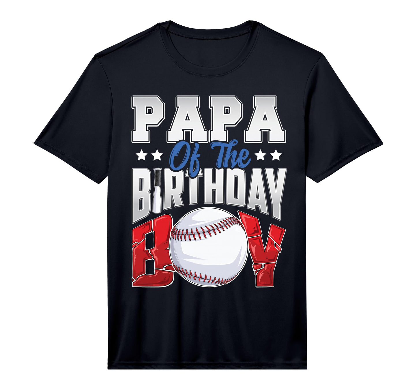 Papa Baseball Birthday Family Baller T-Shirt - Minimalist Print for Adults - T-Shirt, Sweatshirt, Hoodie