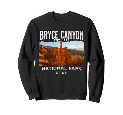 Bryce Canyon National Park Utah Usa Sweatshirt - Custom Art Print Men Women - T-Shirt, Sweatshirt, Hoodie