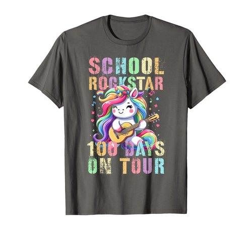 Bright School Rockstar 100 Days Tour T-Shirt - Minimalist Print Men Women - T-Shirt, Sweatshirt, Hoodie