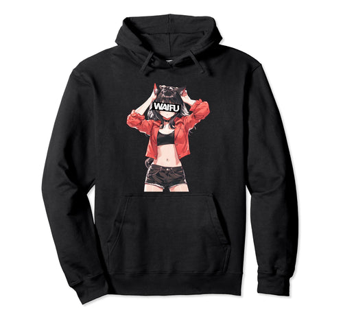 Japanese Aesthetic Waifu Anime Otaku Hoodie - Minimalist Print Men Women - T-Shirt, Sweatshirt, Hoodie