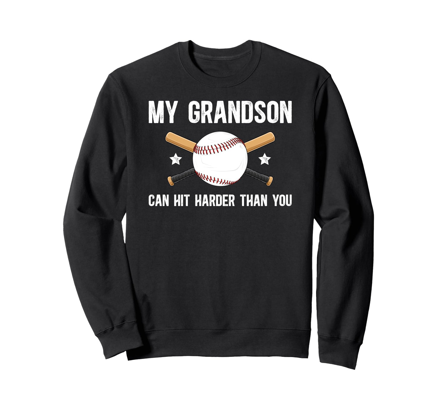 My Grandson Baseball Grandpa Sweatshirt - Unique Graphic Men Women - T-Shirt, Sweatshirt, Hoodie