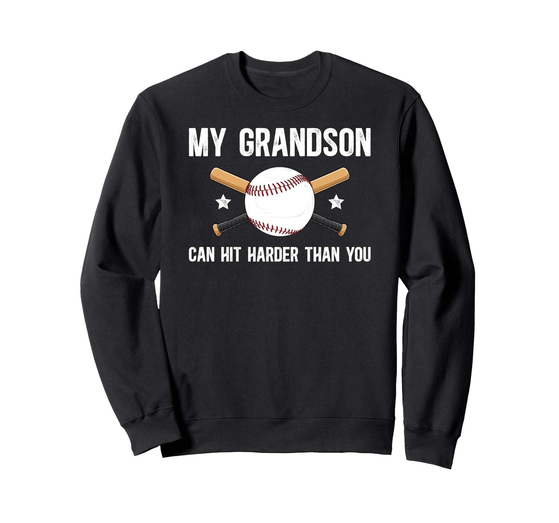 My Grandson Baseball Grandpa Sweatshirt - Unique Graphic Men Women - T-Shirt, Sweatshirt, Hoodie
