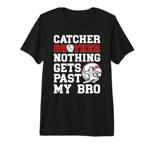 Baseball Catcher Brother Proud Brother T-Shirt - Trendy Graphic for Adults - T-Shirt, Sweatshirt, Hoodie
