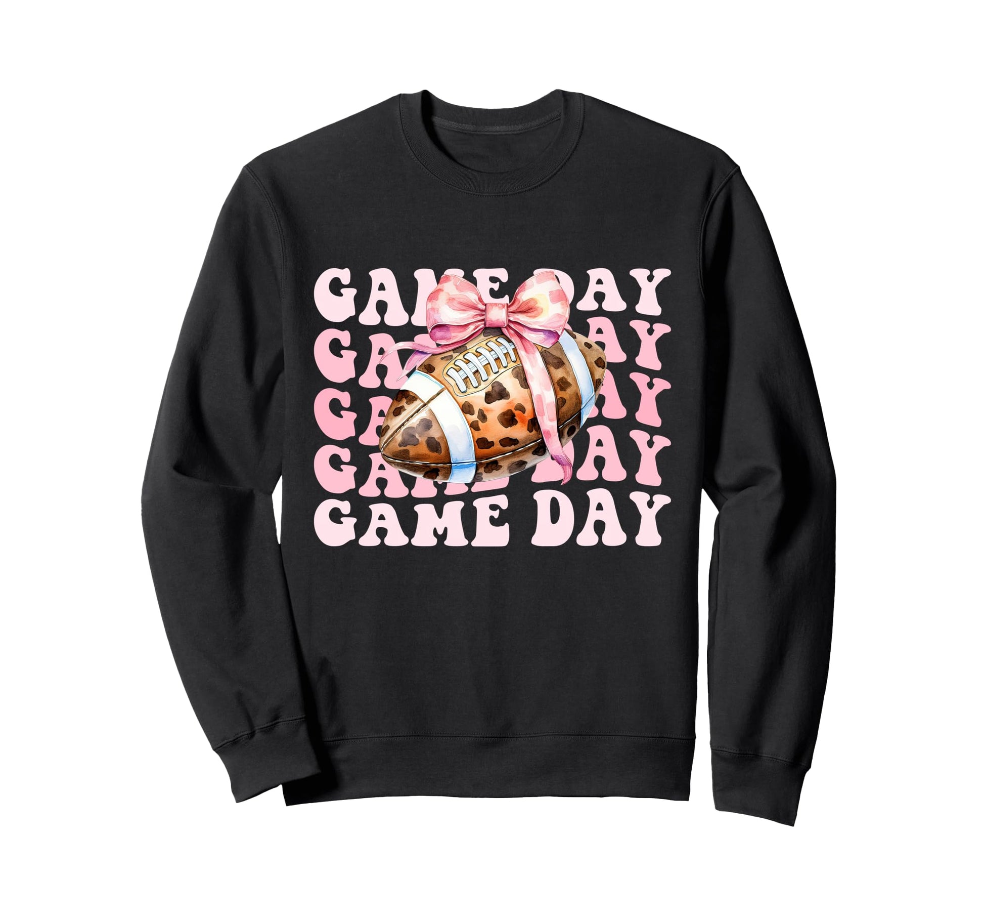 Football Coquette Bow Cheer Mom Game Sweatshirt - Trendy Graphic Unisex - T-Shirt, Sweatshirt, Hoodie