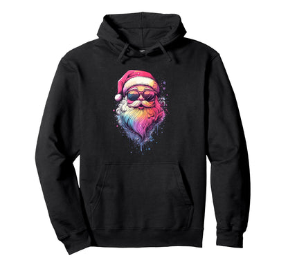 Y2K Santa Claus Colorful Holiday Hoodie - Graphic Print Unisex - T-Shirt, Sweatshirt, Hoodie