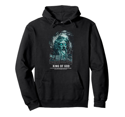 Zeus King God Aesthetic Edgy Streetwear Hoodie - Unique Graphic Unisex - T-Shirt, Sweatshirt, Hoodie