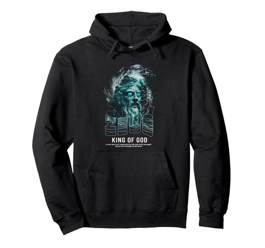 Zeus King God Aesthetic Edgy Streetwear Hoodie - Unique Graphic Unisex - T-Shirt, Sweatshirt, Hoodie