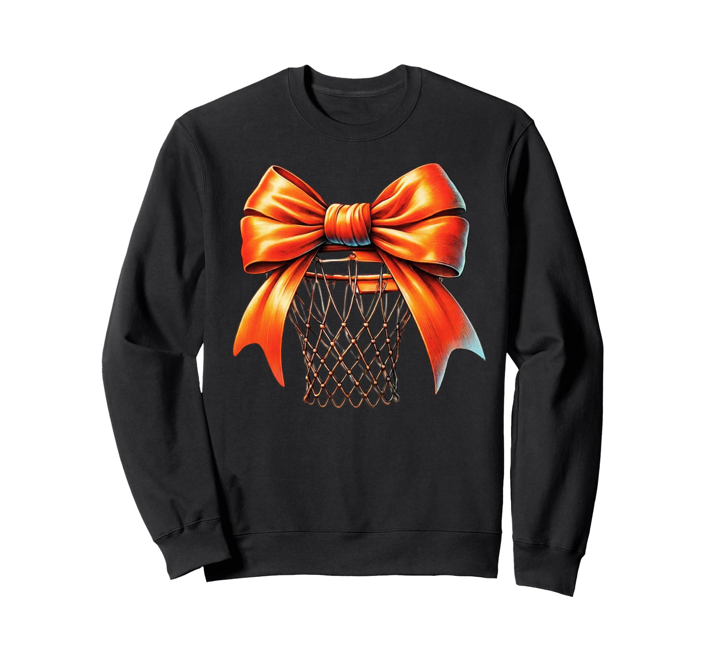 Basketball Coquette Bow Basketball Sweatshirt - Unique Graphic for Adults - T-Shirt, Sweatshirt, Hoodie
