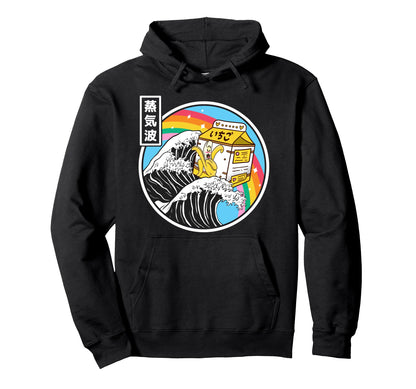 Banana Milk Surfing Kanagawa Wave Kawaii Hoodie - Graphic Print Unisex - T-Shirt, Sweatshirt, Hoodie