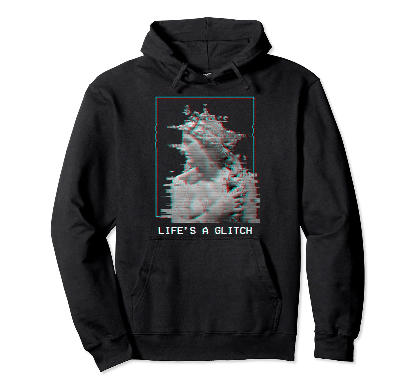 Lifes Glitch Vaporwave 80S 90S Hoodie - Aesthetic Graphic Men Women - T-Shirt, Sweatshirt, Hoodie