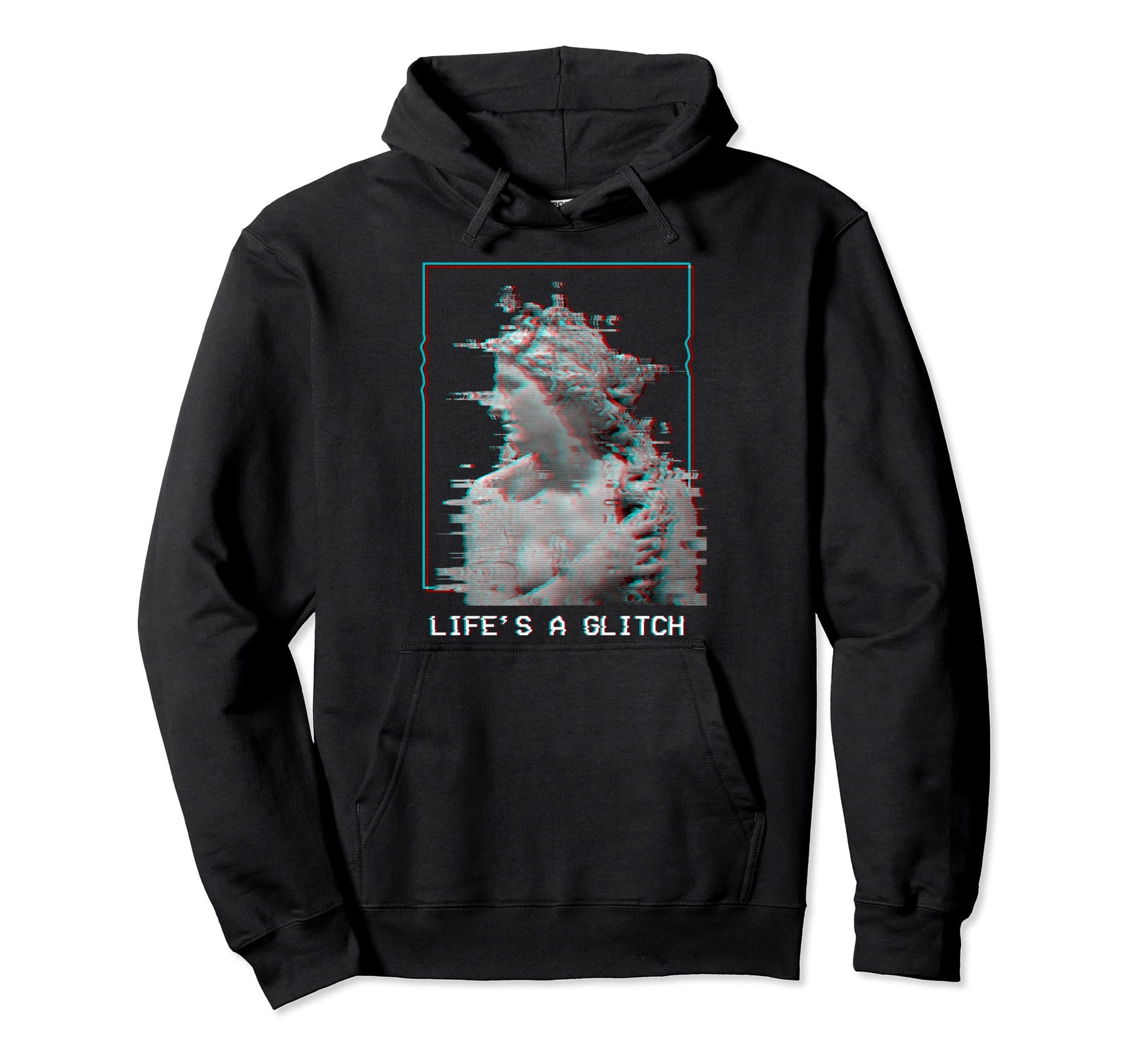 Lifes Glitch Vaporwave 80S 90S Hoodie - Aesthetic Graphic Men Women - T-Shirt, Sweatshirt, Hoodie