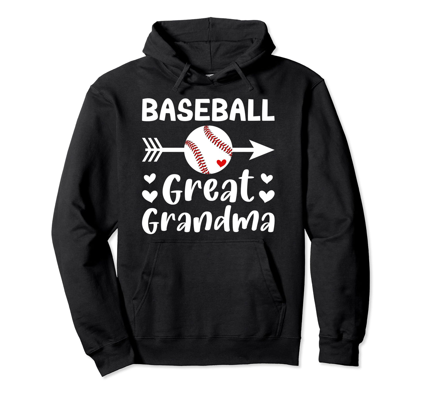 Baseball Great Grandma Baseball Hoodie - Aesthetic Graphic Men Women - T-Shirt, Sweatshirt, Hoodie