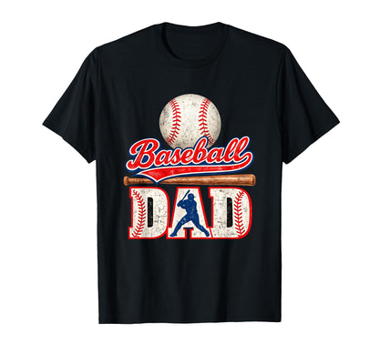 Baseball Dad Sports Fathers Day T-Shirt - Streetwear Style for Adults - T-Shirt, Sweatshirt, Hoodie